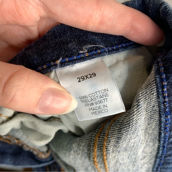 Arizona Jean Co Men’s Flex Slim Straight Leg Dark Wash Denim Jeans 29 - Picture 9 of 9